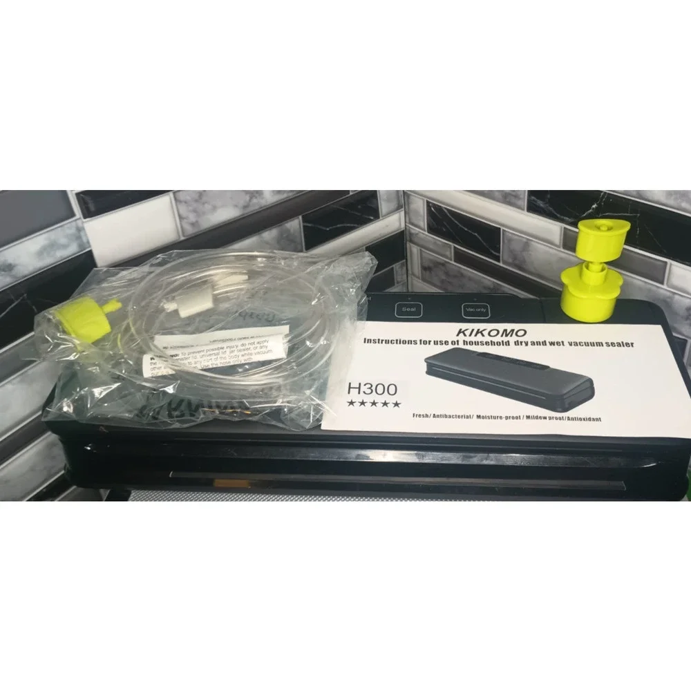 Kikomo Vacuum Sealer Machine Food Saver New Dry Moist Foods Strong Suction W Box